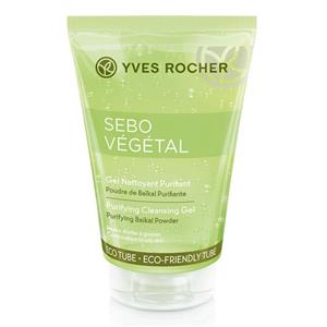 ژل پاک کننده ایو روشه مدل Sebo Vegetal حجم 125 میلی لیتر Yves Rocher Sebo Vegetal Purifying Cleansing Gel 125ml