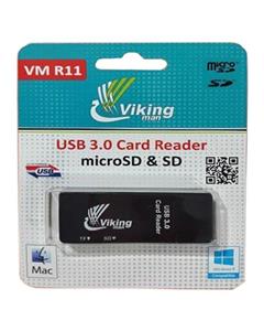 حافظه خوان وی ام آر11 میکرو اس دی ویکینگ VIKING VM R11 MICROSD USB3.0 CARD READER