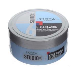 واکس مو لورآل سری Studio Line مدل Style Rework Out Of Bed حجم 150 میلی لیتر Loreal Studio Line Style Rework Out Of Bed Hair Vax 150ml