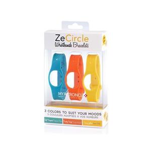 پک 3 عددی بند مچ‌بند هوشمند مای کرونوز مدل ZeCircle X3 Colorama MyKronoz ZeCircle X3 Colorama Pack Wristband Bracelets