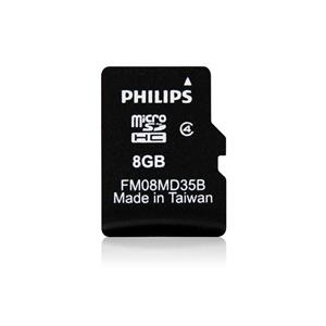 کارت حافظه میکرو اس دی اچ سی فیلیپس 8 گیگابایت کلاس 10 PHILIPS MicroSDHC Card 8GB Class 