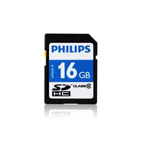 کارت حافظه فیلیپس کلاس 10 با ظرفیت 16 گیگابایت PHILIPS SDHC Card Class 10 16GB