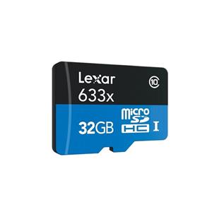 کارت حافظه با ظرفیت 32 گیگابایت لکسار Lexar MICROSDHC Card Class10 633X WITH READER 32GB