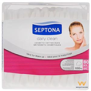 گوش پاک کن آرایشی سپتونا - بسته 80 عددی Septona Make Up Cotton Swab 80pcs