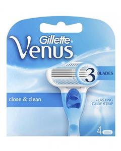 تیغ یدک ‏4 عددی ژیلت مدل Embracce Venus Gillette Venus  Embrace Shaving Cartridges 3 Blade Pack of 4