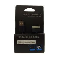 جاست موبایل کابل تبدیل USB To 30 Pin Cable 20CM‎ Justmobile USB To 30 Pin Cable 20CM‎