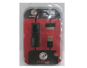 هاب یو اس بی وشارژر ایکس پی مدل 801 XP 801 Adapter and USB Hub