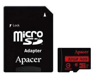 کارت حافظه microSDHC اپیسر کلاس 10 استاندارد UHS-I U1 سرعت 85MBps همراه با آداپتور SD ظرفیت 32 گیگابایت Apacer UHS-I U1 Class 10 85MBps microSDHC With Adapter - 32GB