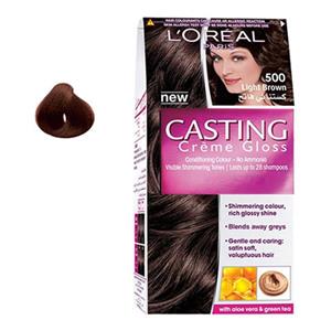 کیت رنگ مو لورآل کستینگ کرم گلاس شماره 500  LOreal Casting Creme Gloss Hair Color Kit 500