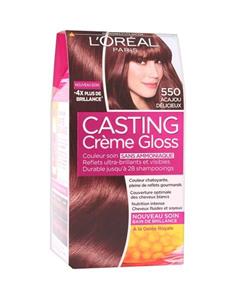 کیت رنگ مو لورآل شماره 550 کستینگ کرم گلاس  LOreal Casting Creme Gloss Hair Color Kit 550