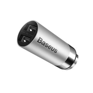 شارژر فندکی دو پورت باسئوس مدل Smart به همراه نمایشگر LED Baseus Smart Dual USB Car Charger With LED Display