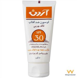  لوسیون ضدآفتاب آردن  SPF30 فاقد چربی حجم 50 گرم Ardene Sunscreen Body Lotion Oil Free SPF30 50g