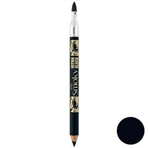مداد چشم  برس دار بورژوآ مدل Effet Smoky Ultra Black شماره 76 Bourjois Effet Smoky Ultra Black Eye Pencil 76