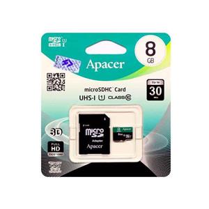 کارت حافظه اپیسر کلاس 10 استاندارد UHS-I U1 سرعت 85MBps همراه با آداپتور SD ظرفیت 16 گیگابایت Apacer UHS-I U1 Class 10 85MBps microSDHC With Adapter - 16GB