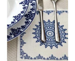 سرویس غذاخوری زرین 35 پارچه 6 نفره سری شهرزاد طرح سمرقند درجه یک Zarin Iran Porcelain Inds Shahrzad Samarqand Pieces Complete Dinnerware Set High Grade 