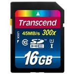 Transcend SDHC Class 10 UHS-I U1 300X Memory Card 16GB