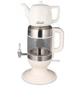 چایساز سماوری پیرکس با قوری چینی فلر TSP810 Feller TSP810 Tea Maker