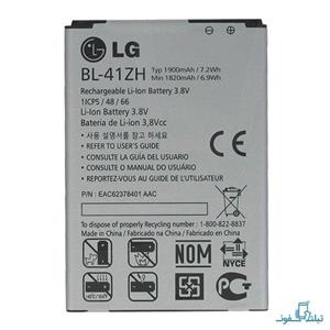 باتری موبایل ال جی مدل BL-41ZH با ظرفیت 1900mAh مناسب برای گوشی موبایل ال جی L50 LG BL-41ZH 1900mAh  Battery For LG L50