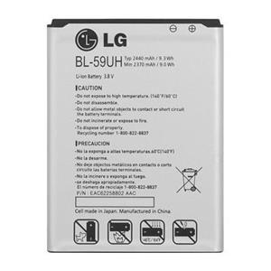 باتری موبایل ال جی مدل BL-59UH با ظرفیت 2440mAh مناسب برای گوشی موبایل ال جی G2 mini LG BL-59UH 2440mAh  Battery For LG G2 mini