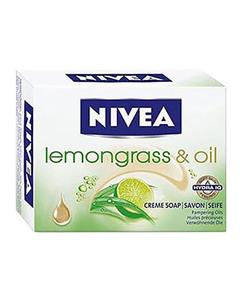 صابون کرمی روغن و لیمو 100 گرمی نیوآ Nivea Lemongrass And Oil Cream Soap 100gr