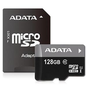 کارت حافظه microSDXC ای دیتا مدل Premier کلاس 10 استاندارد UHS-I U1 سرعت 50MBps همراه با آداپتور SD ظرفیت 128 گیگابایت Adata Premier UHS-I U1 Class 10 50MBps microSDXC With Adapter - 128GB