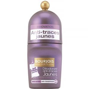 رول ضد تعریق زنانه بورژوا مدل Anti-Traces Jaunes حجم 50 میلی لیتر Bourjois Anti-Traces Jaunes Roll On Deodorant For Women 50ml