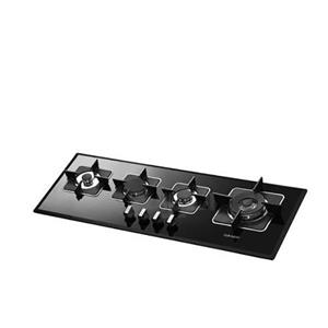 گاز صفحه ای شیشه ای 4 شعله خطی G4101 استیل البرز Steel Alborz Glass Hob G4101