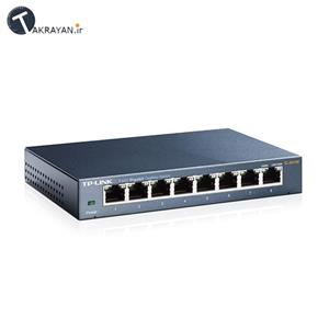 سوییچ گیگابیتی 8 پورت تی پی-لینک مدل TL-SG108 TP-Link TL-SG108 8-Port Gigabit Switch