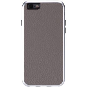 iPhone Case Justmobile AluFrame Leather iPhone 6 - Gray 