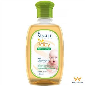 روغن بچه گیاهی سی گل حجم 200 میلی لیتر Seagull Herbal Baby Oil 200ml