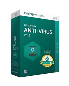 آنتی ویروس کسپرسکی 2016، 1+1 کاربر، 1 ساله Kaspersky Antivirus 2016 1+1 Users 1 year Security Software