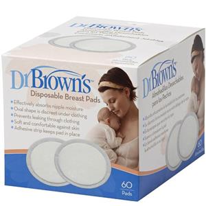 پد سینه ضد حساسیت دکتر براونز مدل S4021 بسته 60 عددی Dr Browns Breast Pad S4021 Pack of 60
