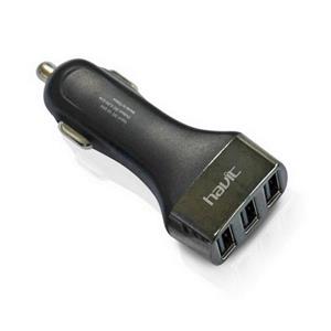 شارژر فندکی هویت مدل HV-UC210 Havit HV-UC210 Trinity USB Car Charger