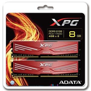 رم دسکتاپ DDR3 دو کاناله 2133 مگاهرتز CL10 ای دیتا مدل XPG V1 ظرفیت 8 گیگابایت Adata XPG V1 DDR3 2133MHz CL10 Dual Channel Desktop RAM - 8GB