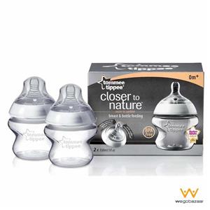 شیشه شیر تامی‌تیپی مدل TT42242071 ظرفیت 150 میلی لیتر Tommee Tippee TT42242071 Baby Bottle 150ml Pack of 2