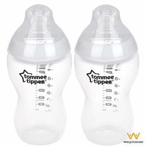 شیشه شیر تامی تیپی مدل TT42262071 ظرفیت 340 میلی لیتر بسته دو عددی Tommee Tippee TT42262071 Baby Bottle 340ml Pack of 2