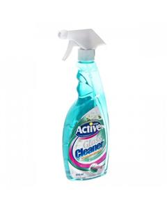 شیشه پاک‌کن ضدبخار سبزآبی اکتیو حجم 500 میلی‌لیتر Active Cyan Anti Fog Glass Cleaner 500ml