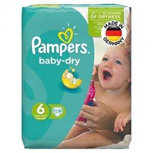 پوشک پمپرز مدل Prima سایز 6 بسته 19 عددی Pampers Prima Size 6 Diaper Pack of 28