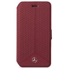 کاور گوشی ایفون 6 اس مرسدس بنز Mercedes Benz Pure Line Perforated Leather Booktype case for iPhone 6s 