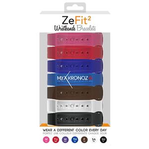 پک 7 عددی بند مچ‌بند هوشمند مای کرونوز مدل ZeFit2 X7 Classic Mykronoz ZeFit2 X7 Classic Pack Wristbands