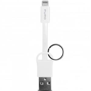 کابل تبدیل USB به لایتنینگ پیورو مدل Keychain Data CKAPLT به طول 9 سانتی متر Puro Keychain Data CKAPLT Lightning Cable 9cm