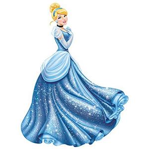 استیکر رومیت مدل Disney Princess Cinderella Glamour Peel And Stick Giant Wall Decal Roommate Disney Princess Cinderella Glamour Peel And Stick Giant Wall Decal Sticker