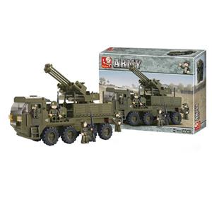 اسباب بازی ساختنی اسلوبان مدل  Army Land Forces Heavy Transporter M38 B0302 Sluban Army Land Forces Heavy Transporter M38 B0302 Toys Building