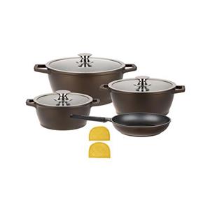 سرویس 9 پارچه آشپزخانه دسینی مدل Silvana Dessini Silvana cookware Set 9Pcs