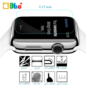 محافظ صفحه نمایش شیشه‌ای ساعت اپل واچ 38mm برند REMAX Apple Watch 38mm REMAX Tempered Glass Screen Protector