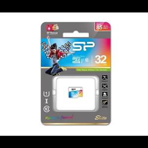 کارت حافظه microSDHC سیلیکون پاور مدل Color Elite کلاس 10 استاندارد UHS-I U1 سرعت 85MBps همراه با آداپتور SD ظرفیت 16 گیگابایت