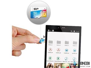 کارت حافظه microSDHC سیلیکون پاور مدل Color Elite کلاس 10 استاندارد UHS-I U1 سرعت 85MBps همراه با آداپتور SD ظرفیت 16 گیگابایت