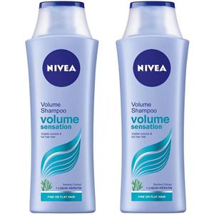 پک شامپو حجم دهنده نیوآ مدل Volume Sensation حجم 250 میلی لیتر بسته 2 عددی Nivea Volume Sensation Shampoo 2PCS 250ml