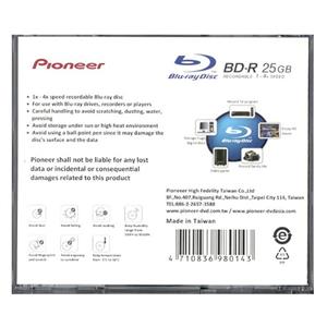 بلو ری خام پایونیر مدل BD-R با ظرفیت 25 گیگابایت Pioneer BD-R 25GB Blu-ray Disk