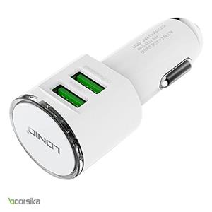 شارژر فندکی الدینیو مدل DL-C29 LDNIO DL-C29 Car Charger microusb